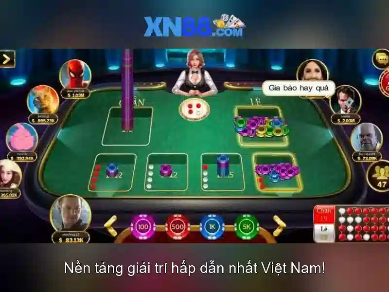 Giao diện người dùng xn88 trên di động